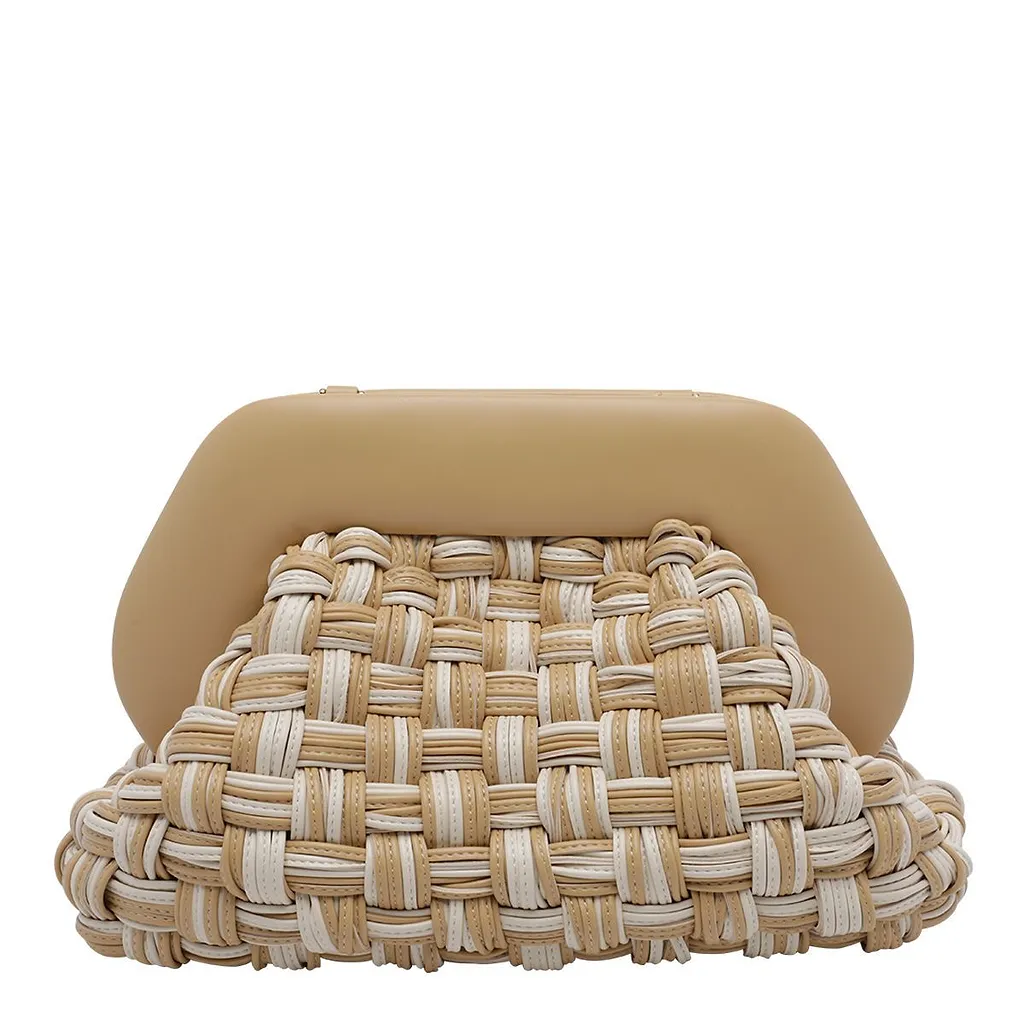 Themoirè Tia Woven Shoulder Bag