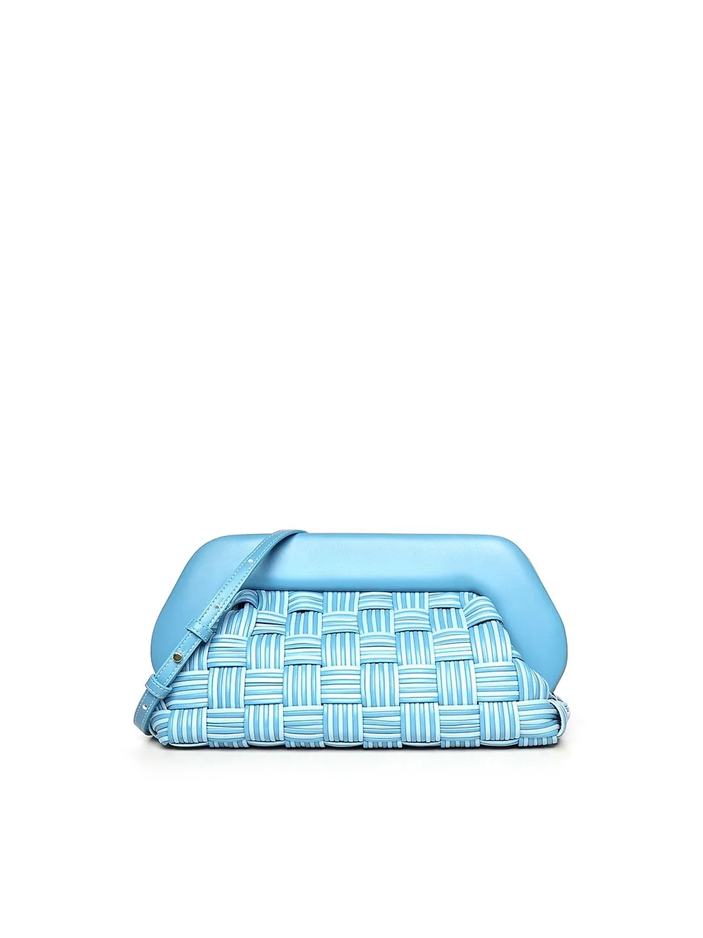 Themoirè Woven Frame Clutch Bag
