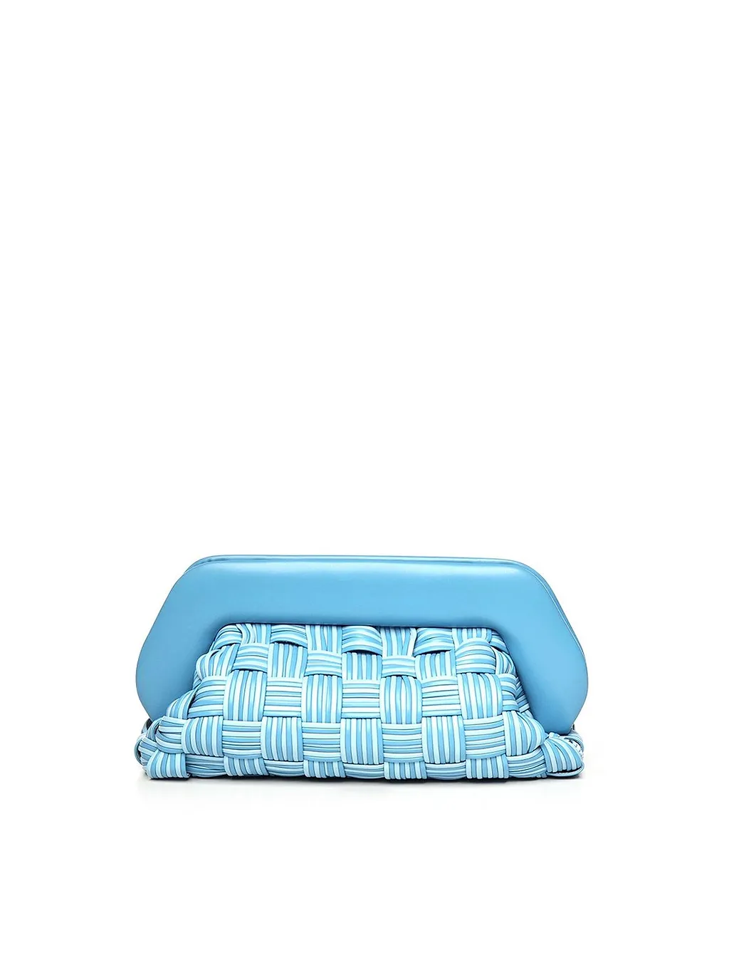 Themoirè Woven Frame Clutch Bag
