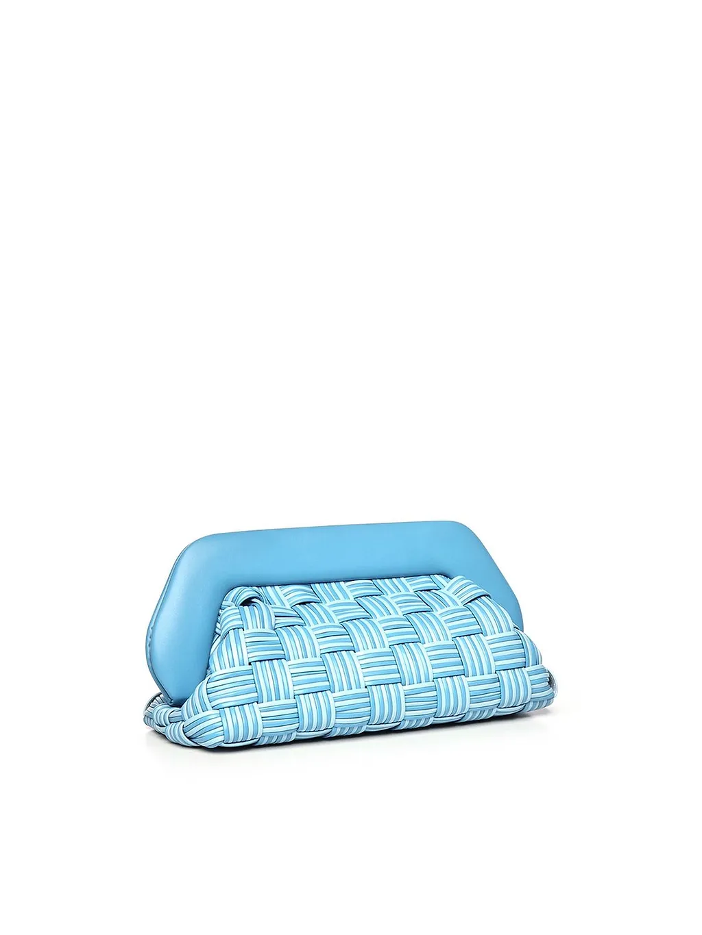 Themoirè Woven Frame Clutch Bag