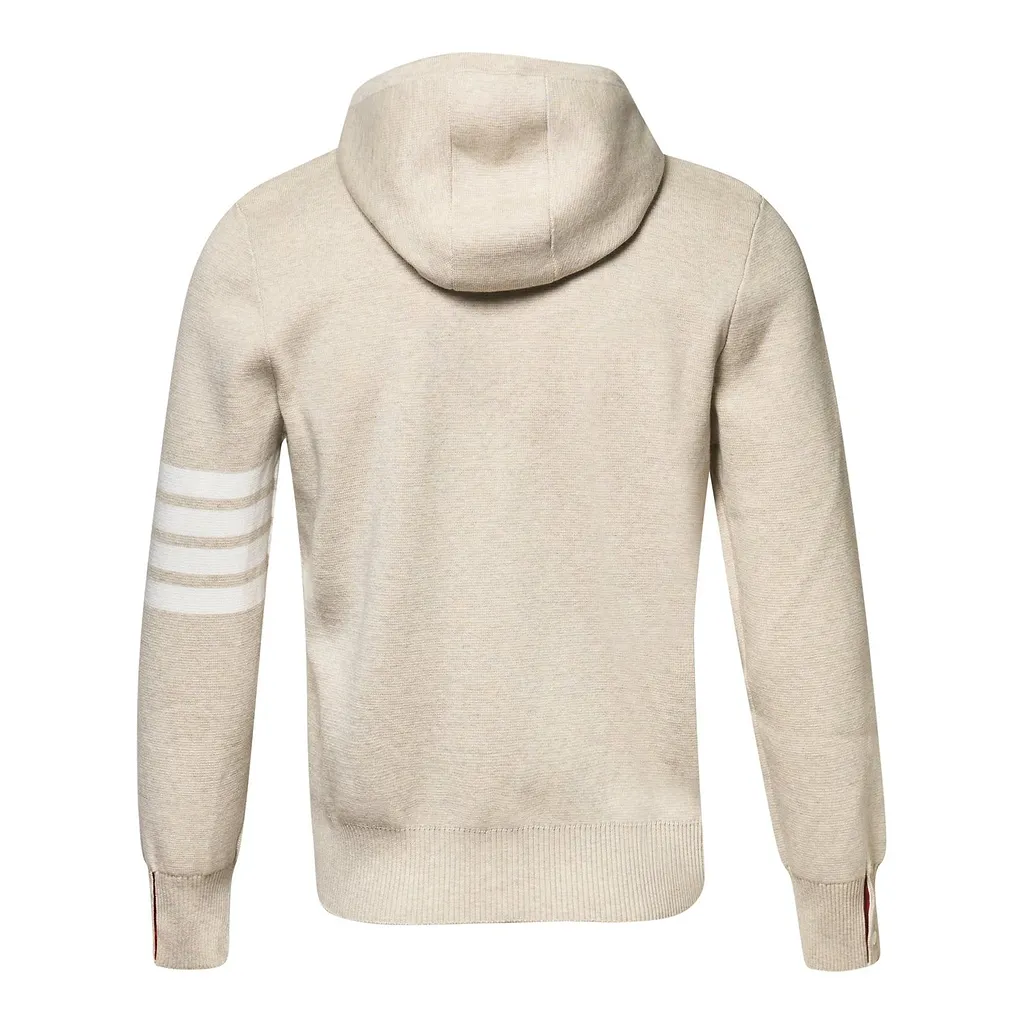 Thom Browne Hooded Striped Drawstring Jumper