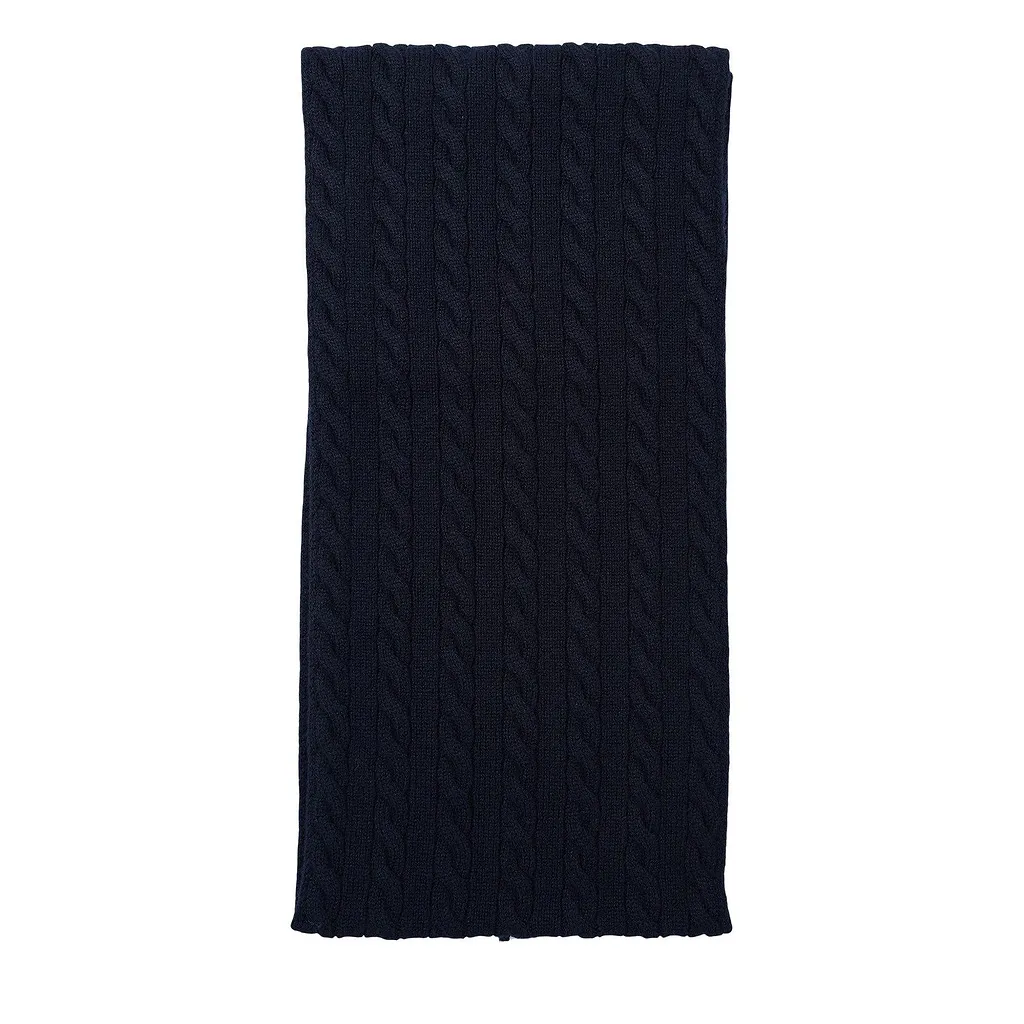 Thom Browne Rwb-Striped Cable-Knitted Scarf