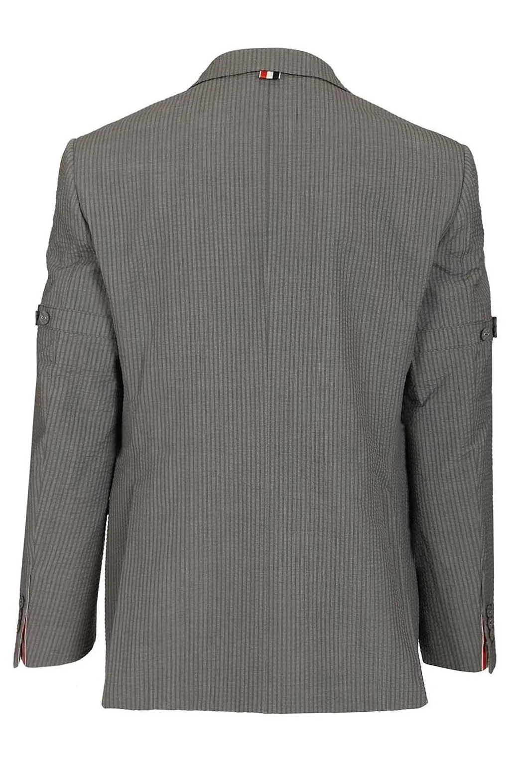 Thom Browne Wide Shoulder Seersucker Blazer