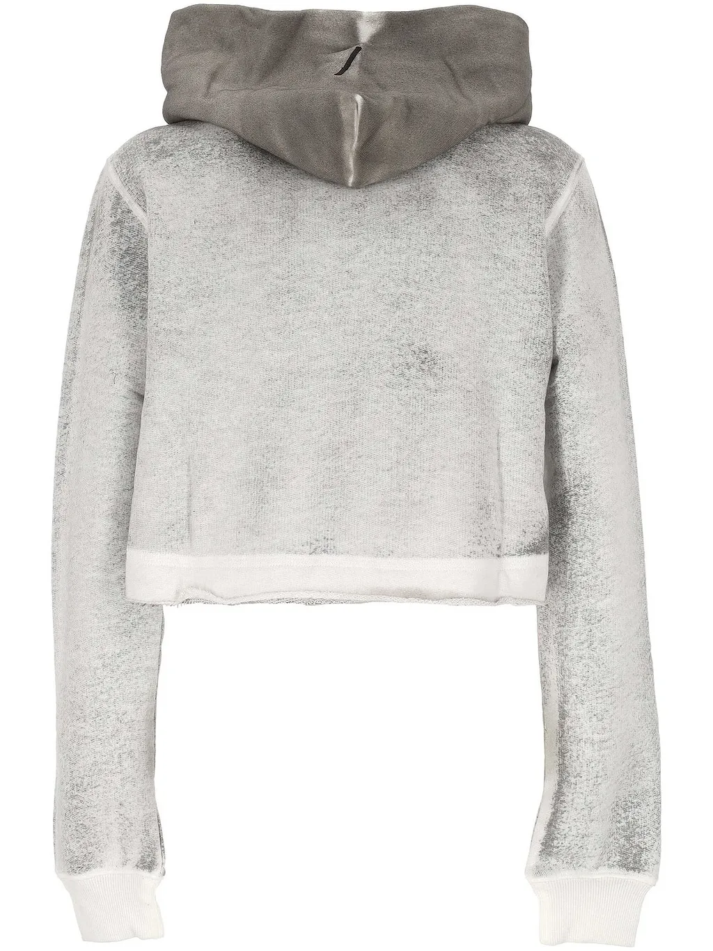 Thom Krom Cropped Spray Hooded Sweater