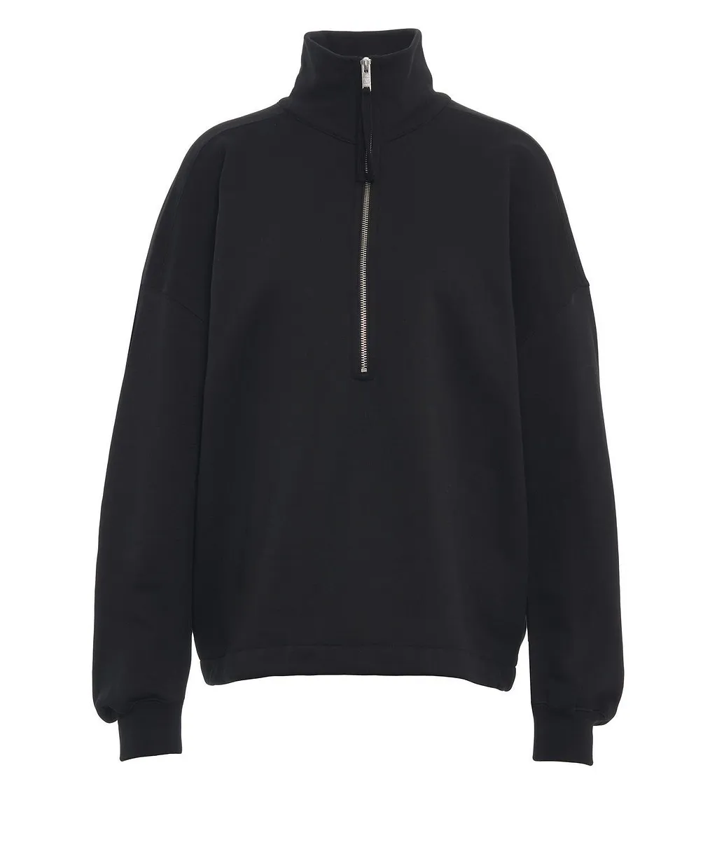 Thom Krom Half Zip High Neck Sweatshirt