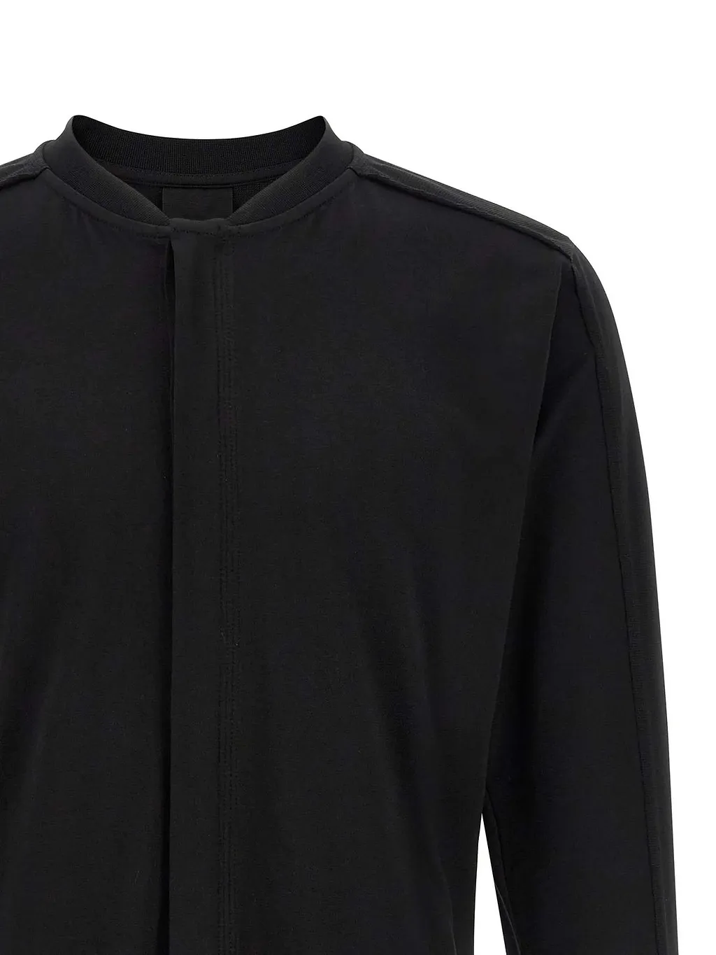Thom Krom Long Sleeve Stand Collar T-Shirt