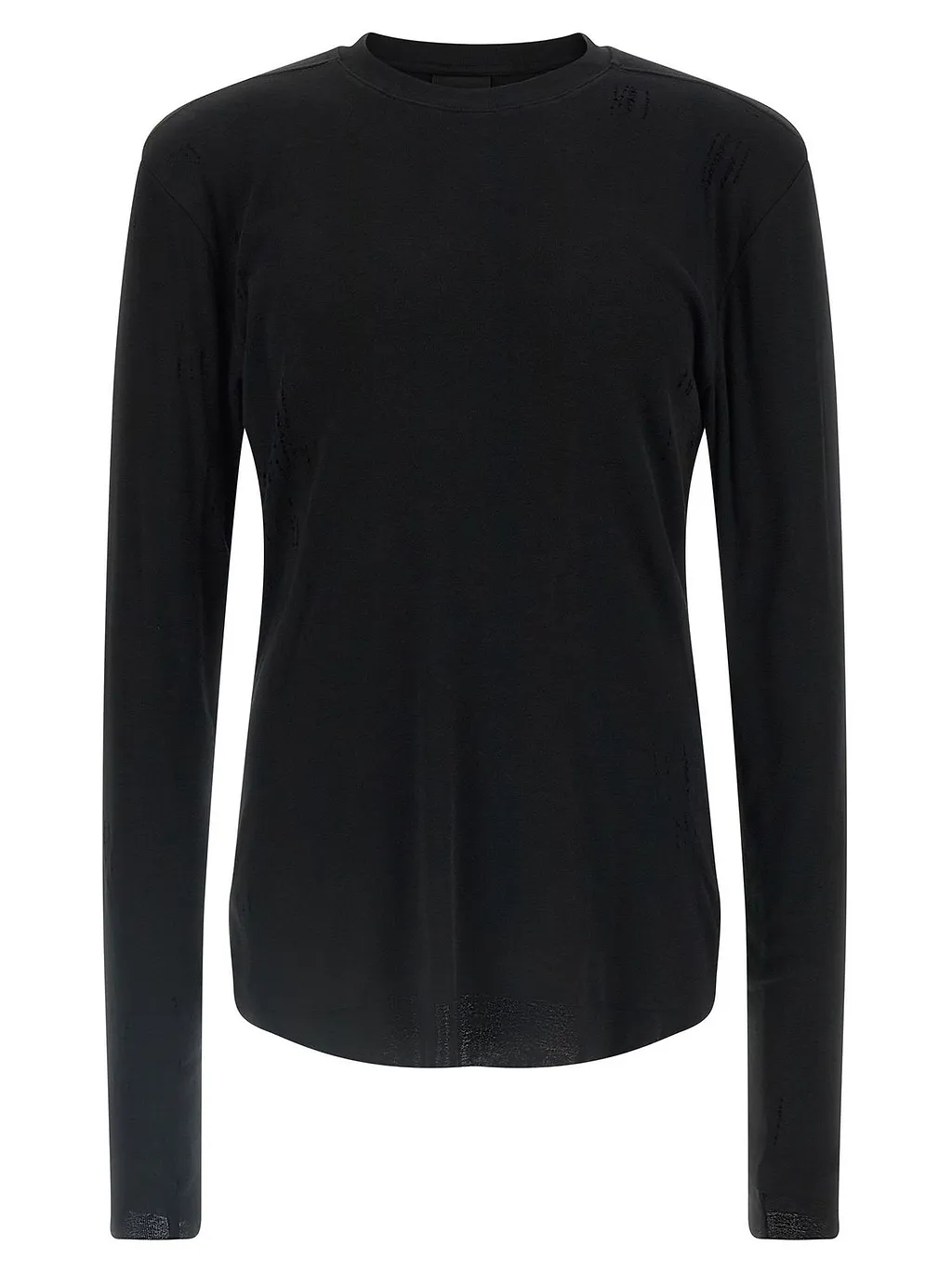 Thom Krom M Ts 969 Distressed Long Sleeve T-Shirt