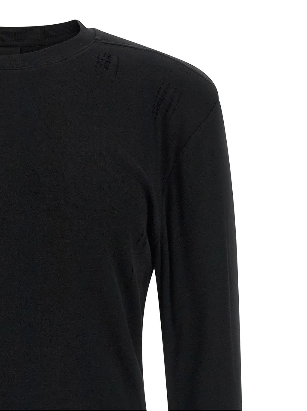Thom Krom M Ts 969 Distressed Long Sleeve T-Shirt