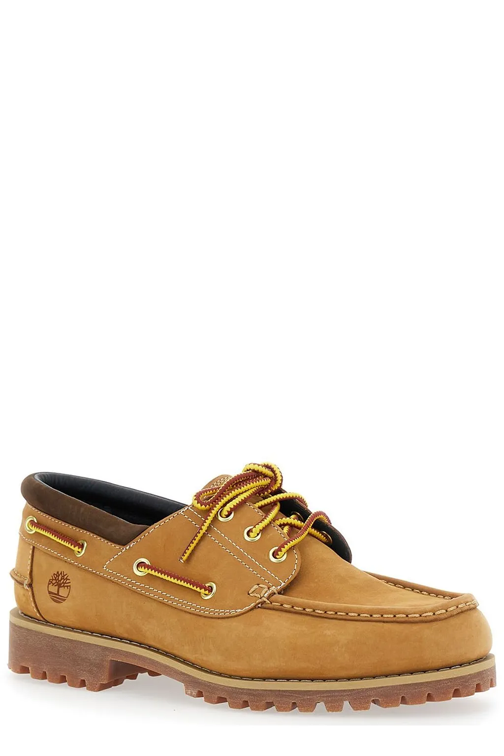 Timberland Contrast-Stitch Lace-Up Loafers