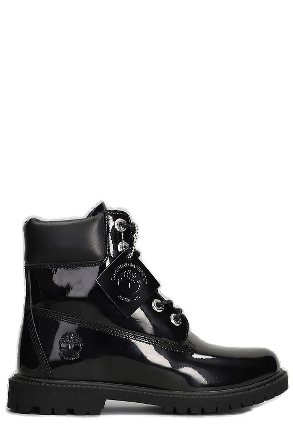 Timberland Logo Embossed Lace-Up Boots