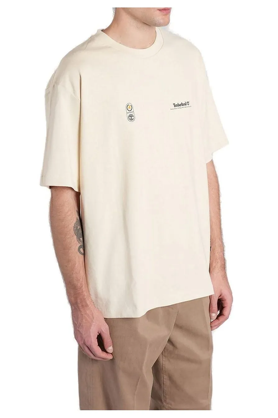 Timberland Logo Printed Crewneck T-Shirt