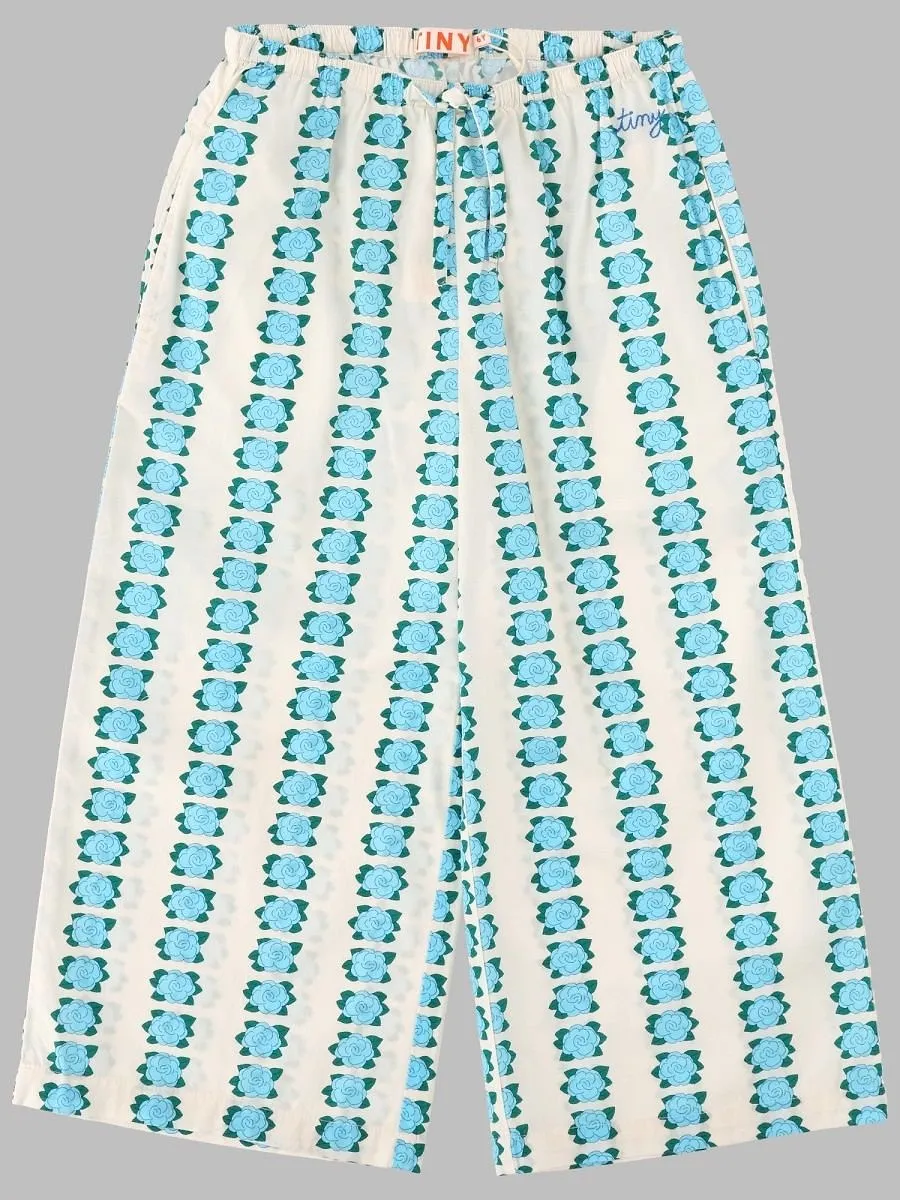 Tinycottons Floral Print Wide-Leg Pants