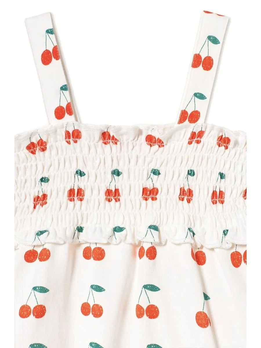 Tinycottons Smocked Printed Jumpsuit