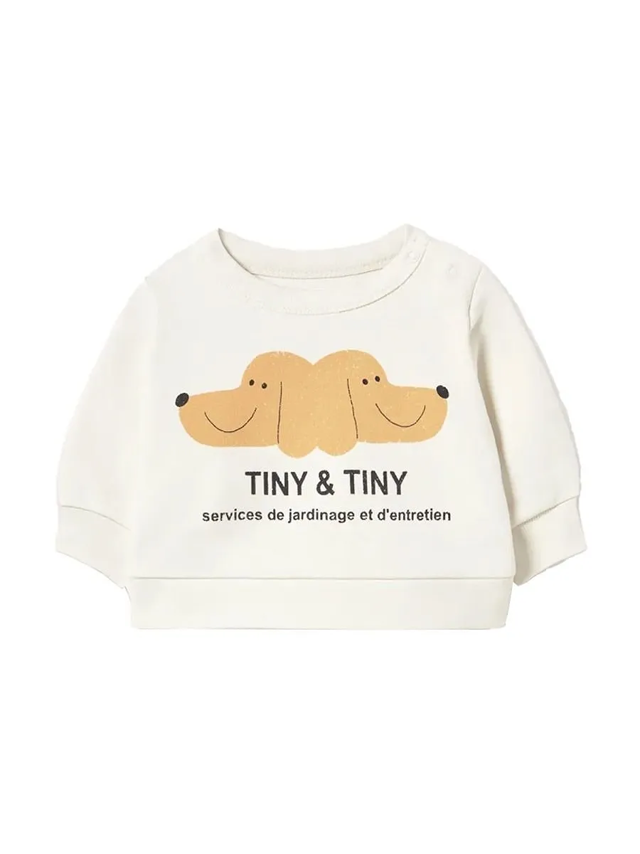 Tinycottons Tiny Baby Dog Print Sweatshirt