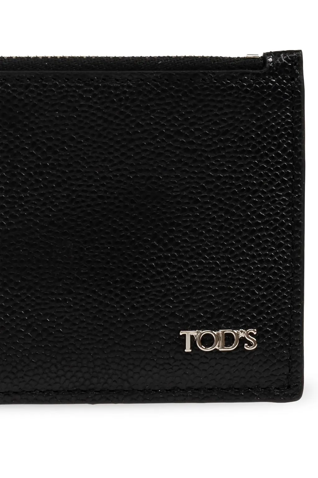 Tod's Logo Plaque Zip-Up Card Holder