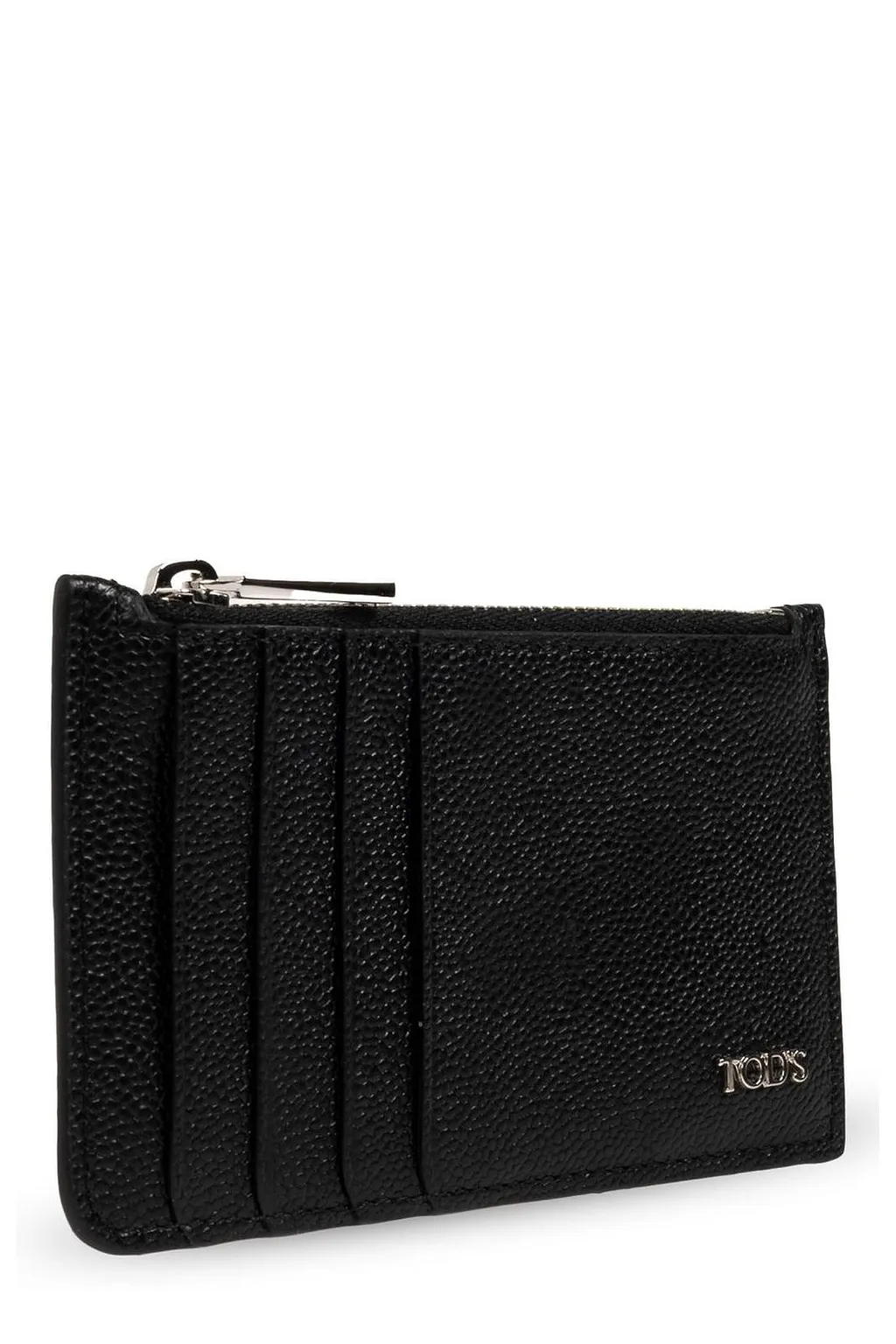 Tod's Logo Plaque Zip-Up Card Holder