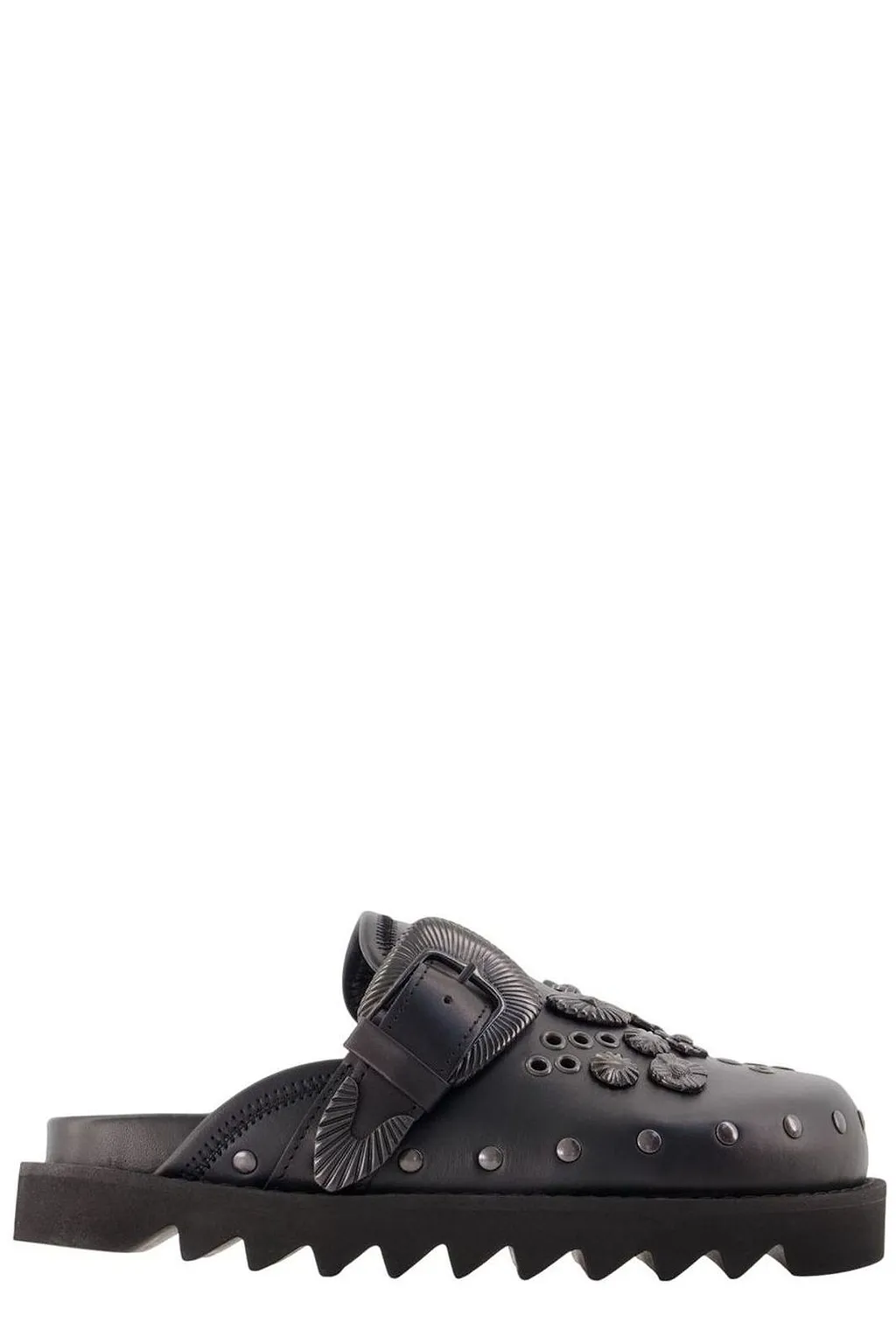 Toga Pulla Aj 1058 Embellished Buckle Mules