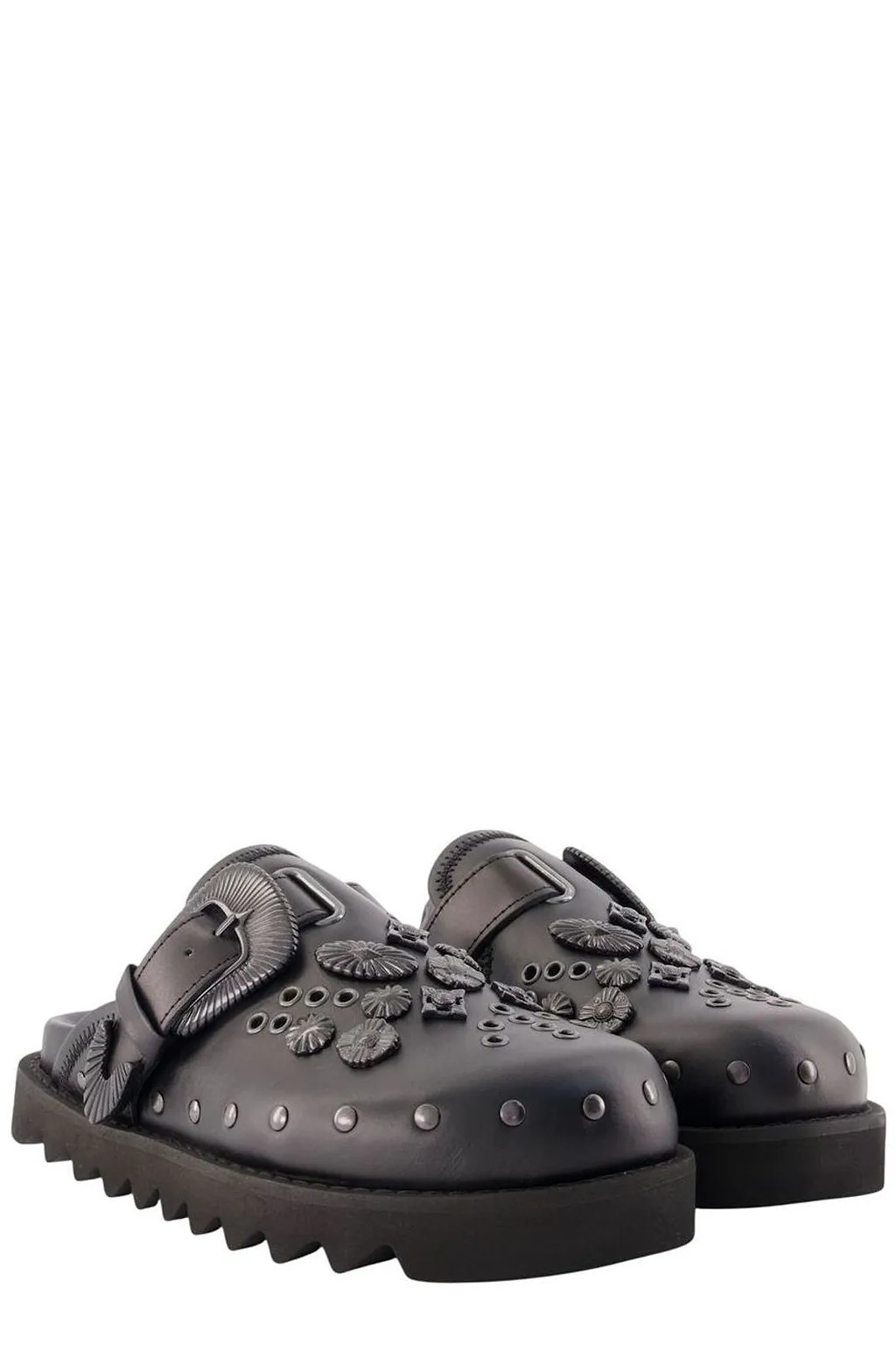 Toga Pulla Aj 1058 Embellished Buckle Mules