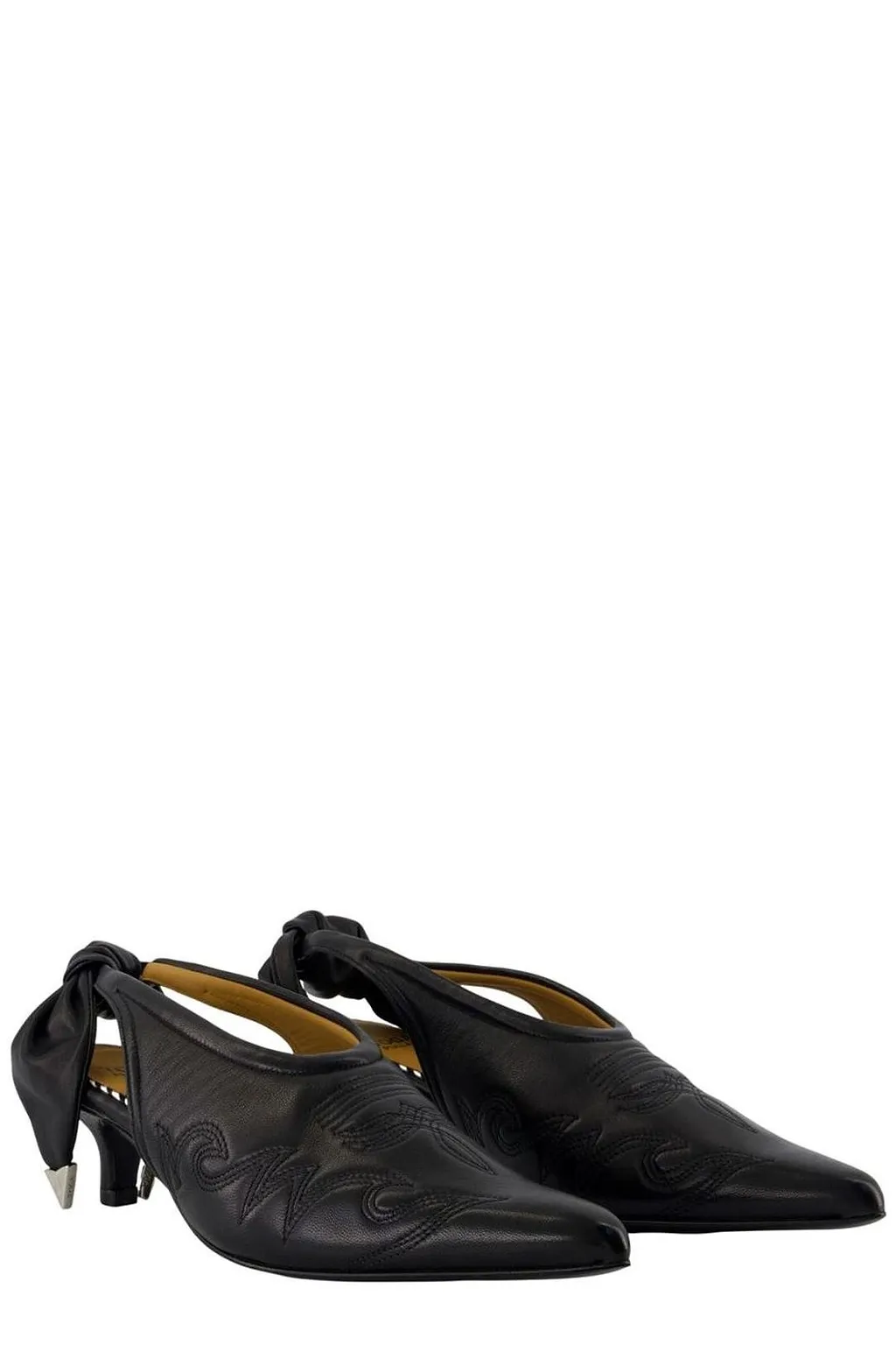 Toga Pulla Bow-Detail Pointed Toe Pumps