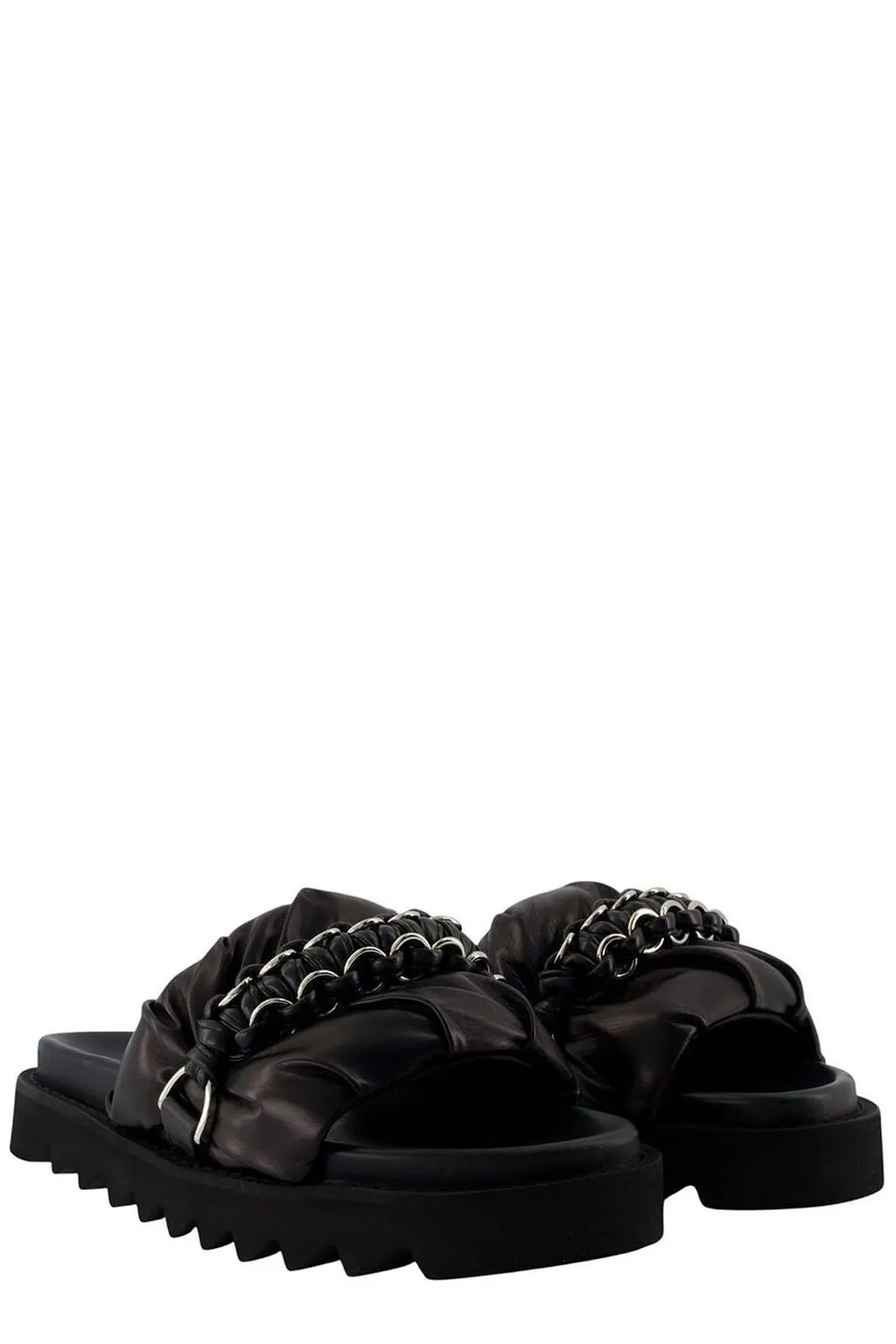 Toga Pulla Chain-Detail Flat Sandals