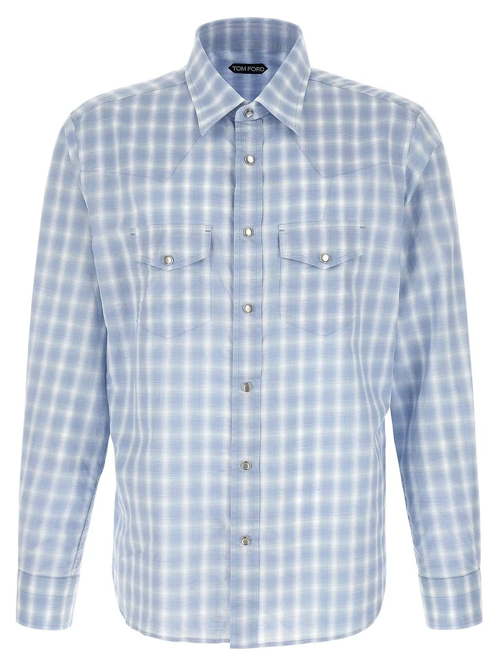 Tom Ford Checked Curved Hem Shirt