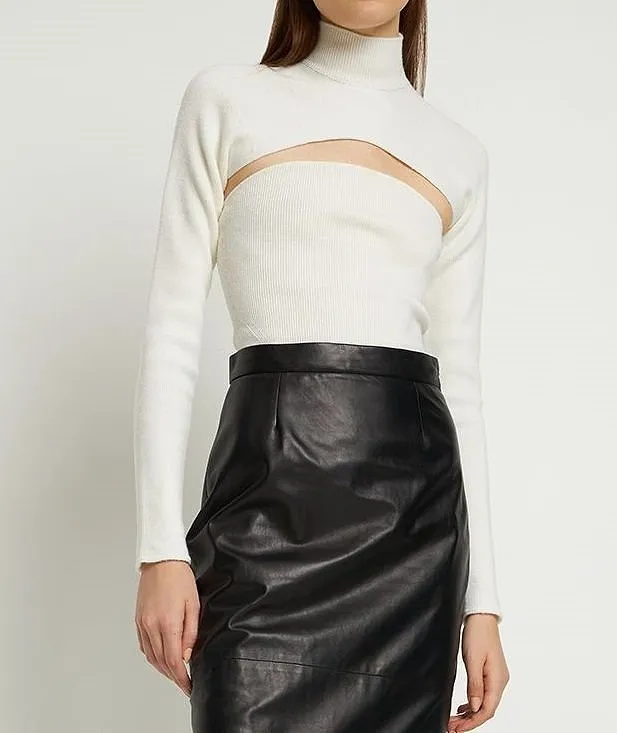 Tom Ford Cut-Out Turtleneck Knitted Top