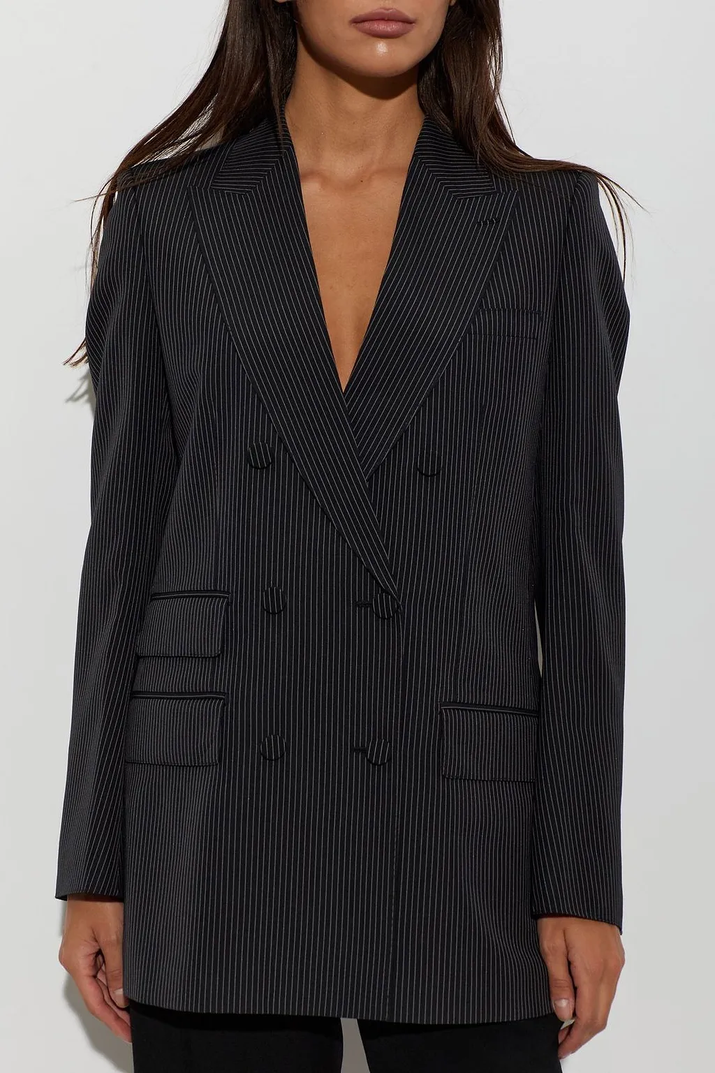 Tom Ford Double-Breasted Pinstripe Blazer