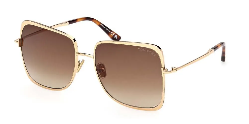 Tom Ford Eyewear Tara Square Frame Sunglasses