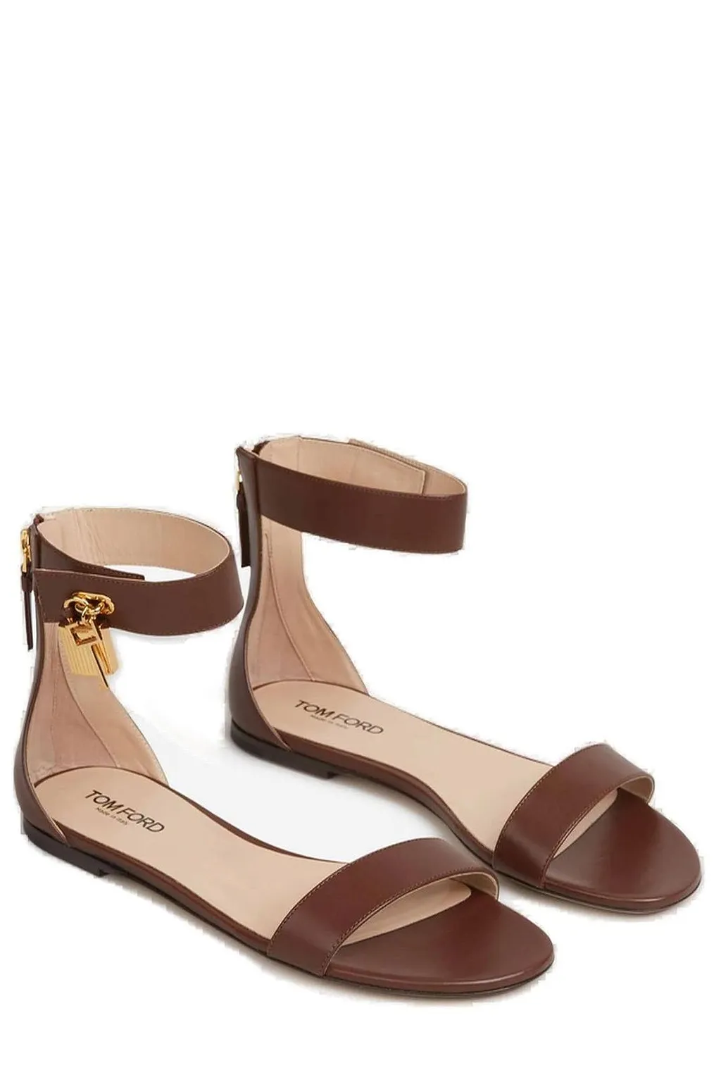 Tom Ford Leather Flat Sandals
