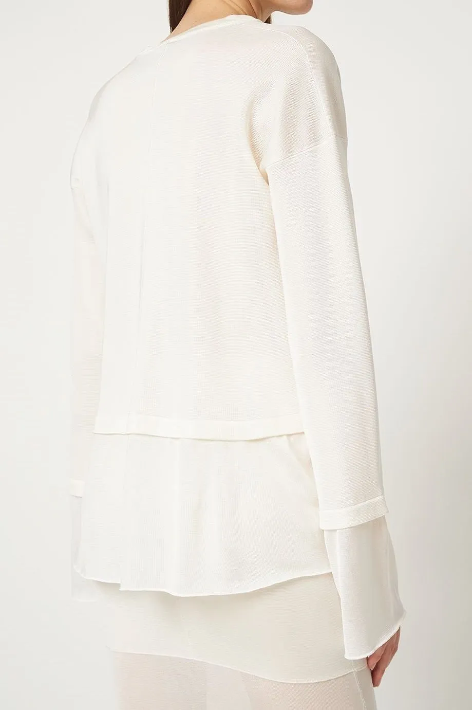 Tom Ford Lace-Up V-Neck Flared-Sleeve Top