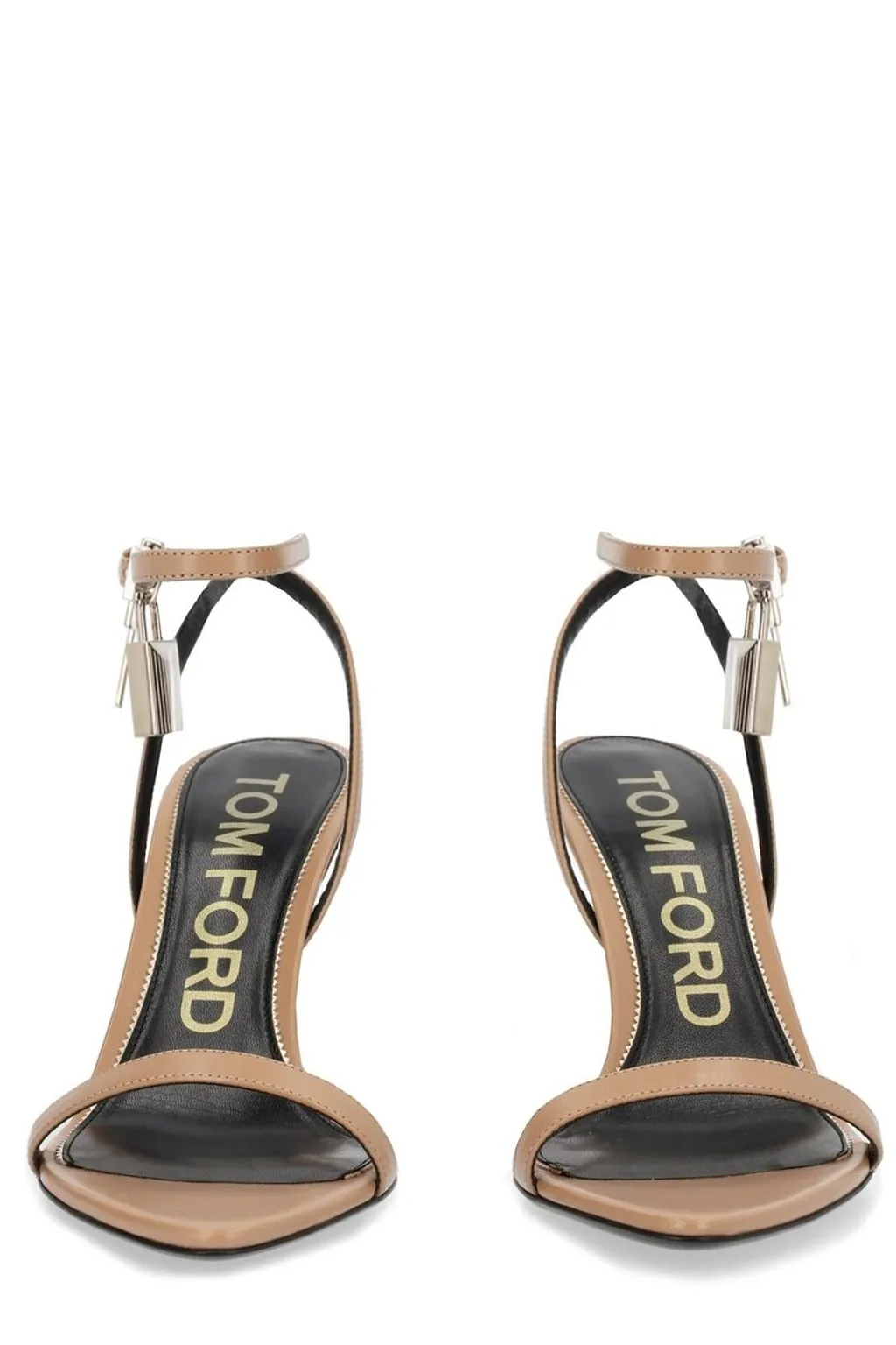 Tom Ford Lock Ankle Strap Heeled Sandals