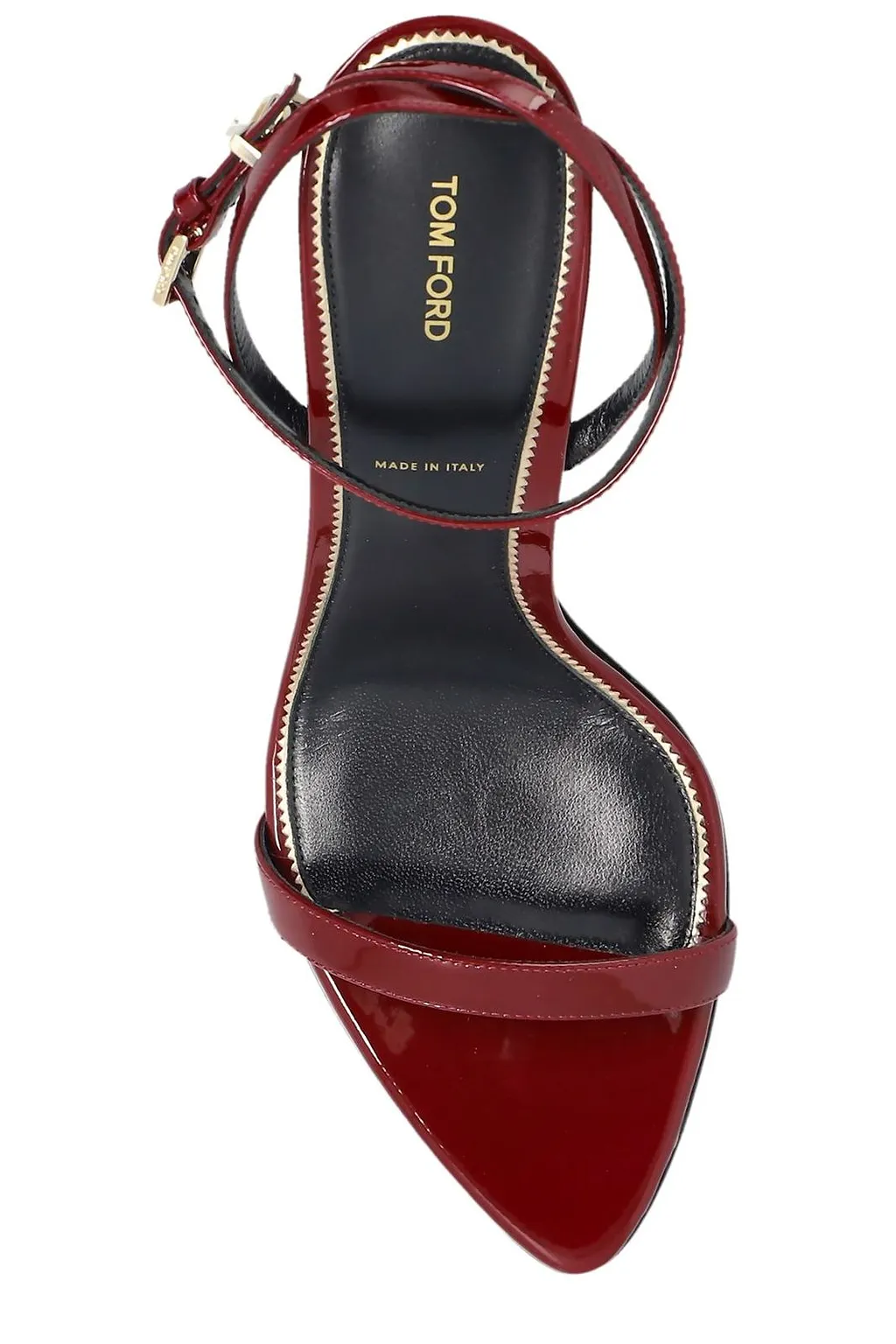 Tom Ford Lock Ankle-Strap Heeled Sandals