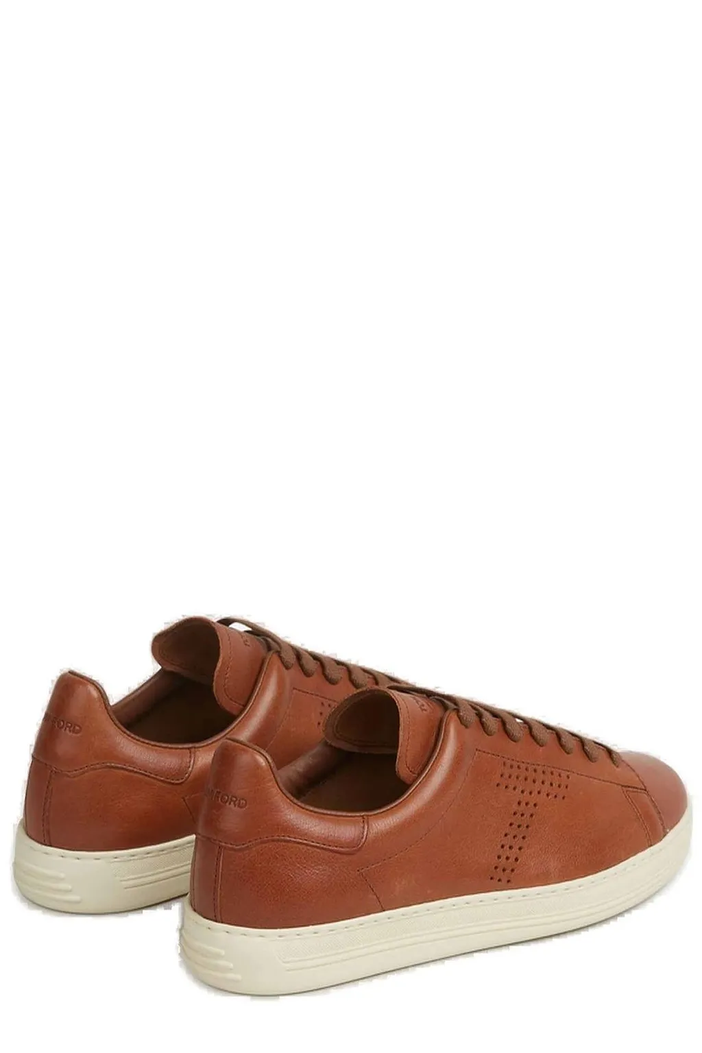 Tom Ford Logo Embossed Lace-Up Sneakers