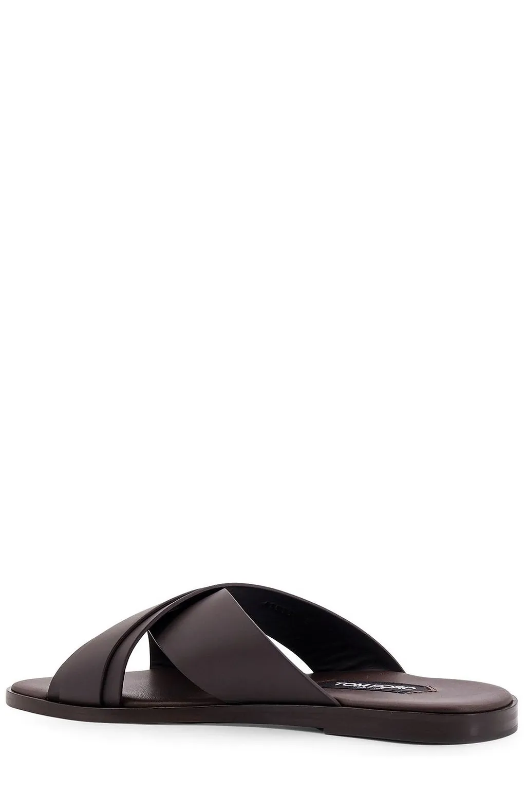 Tom Ford Logo Perforated Open Toe Sandals