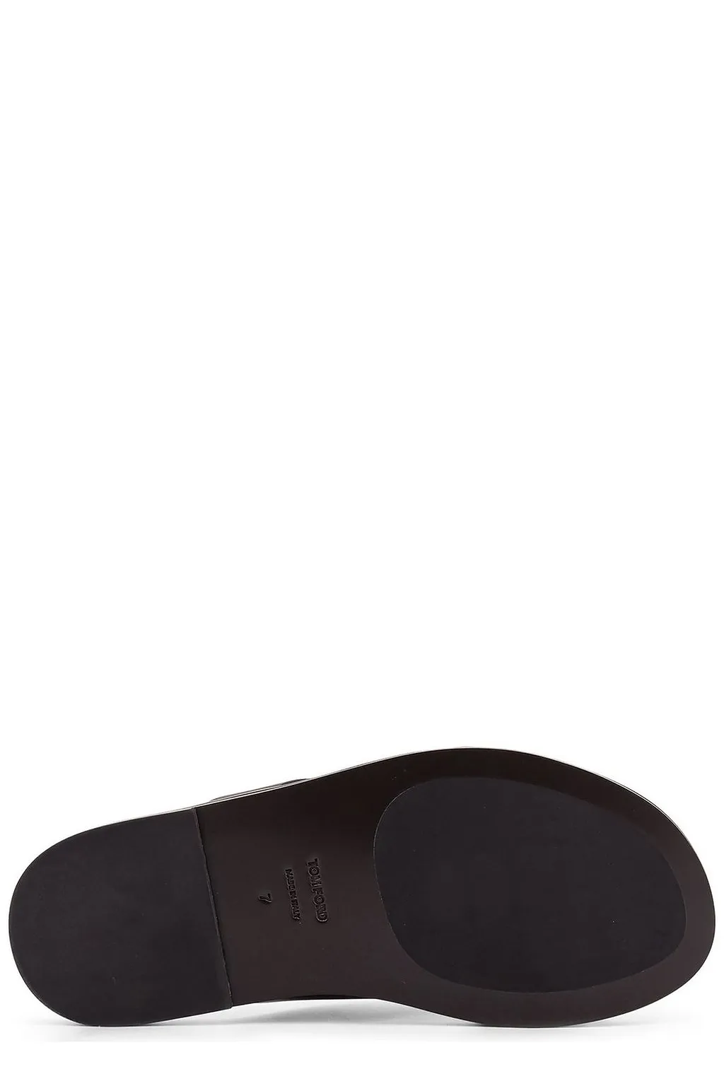 Tom Ford Logo Perforated Open Toe Sandals