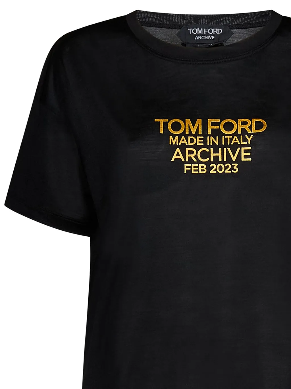 Tom Ford Logo Printed Crewneck T-Shirt