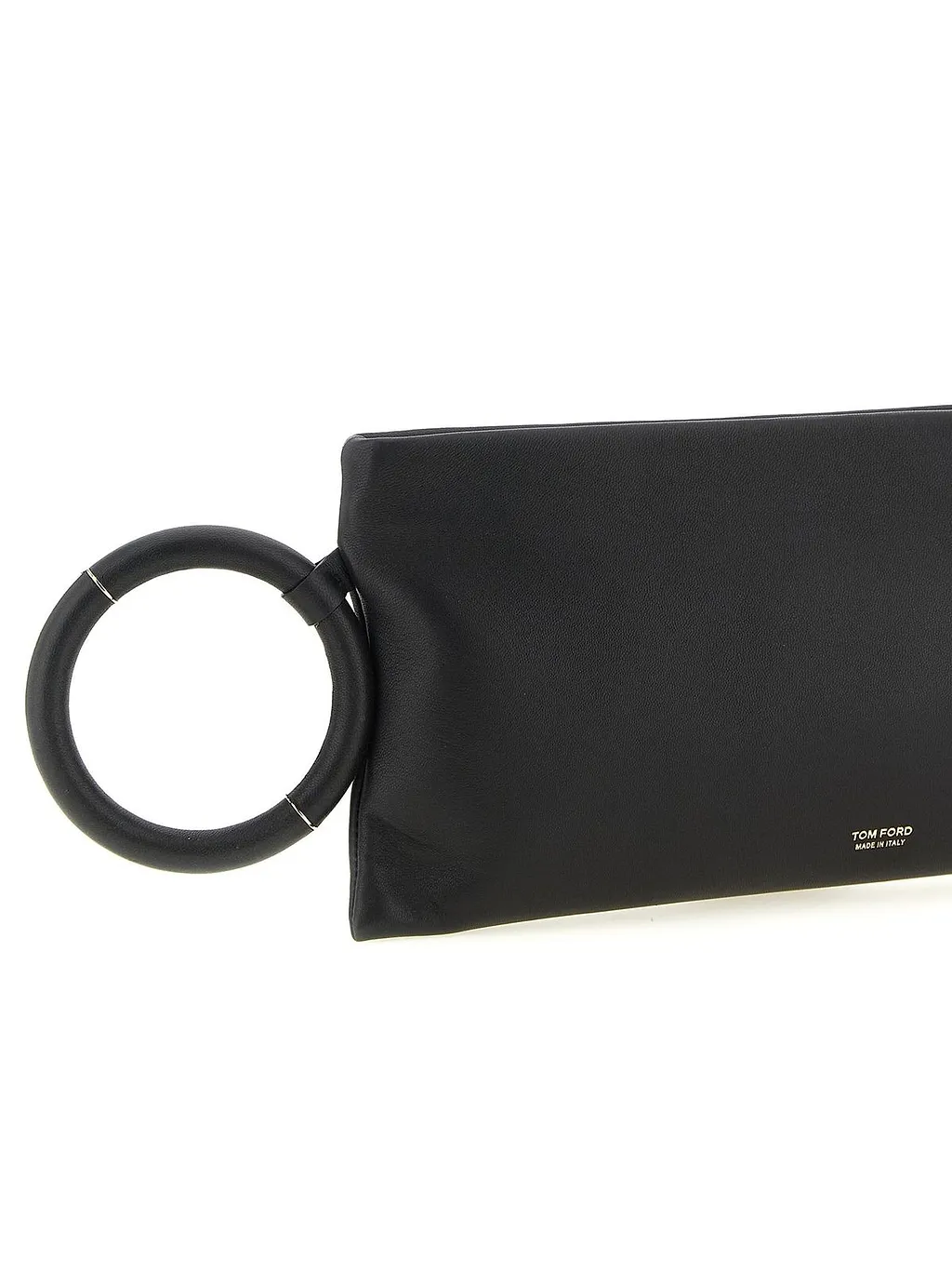 Tom Ford Logo Printed Zipped Clutch Bag