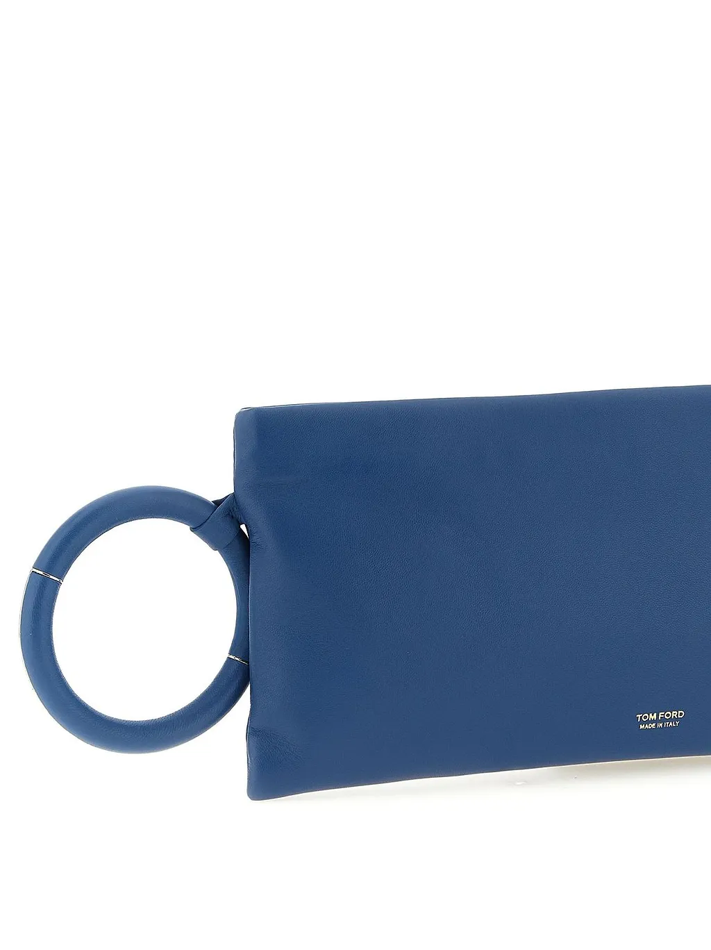 Tom Ford Logo Printed Zipped Clutch Bag