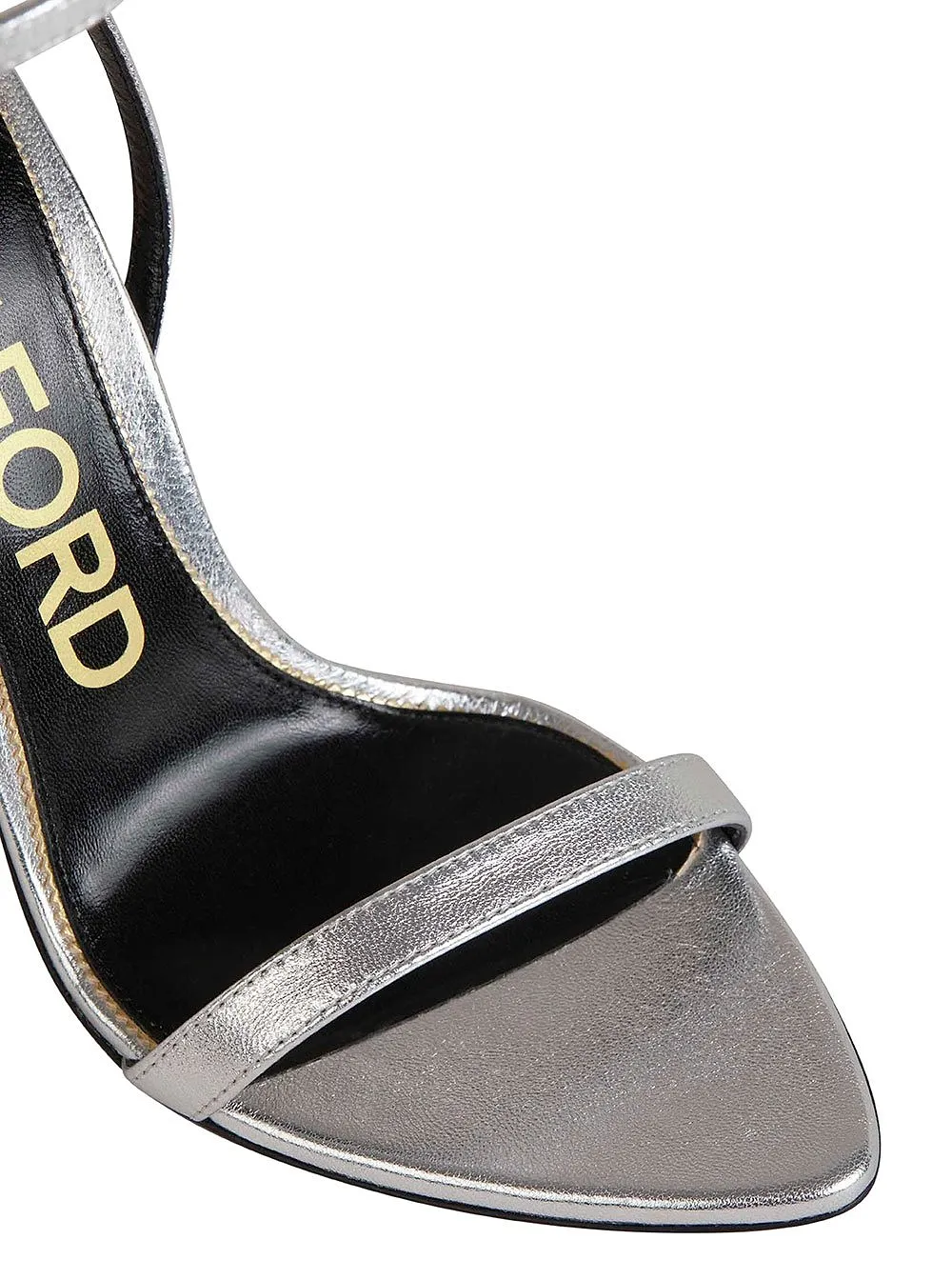 Tom Ford Laminated Padlock Pointy Sandals