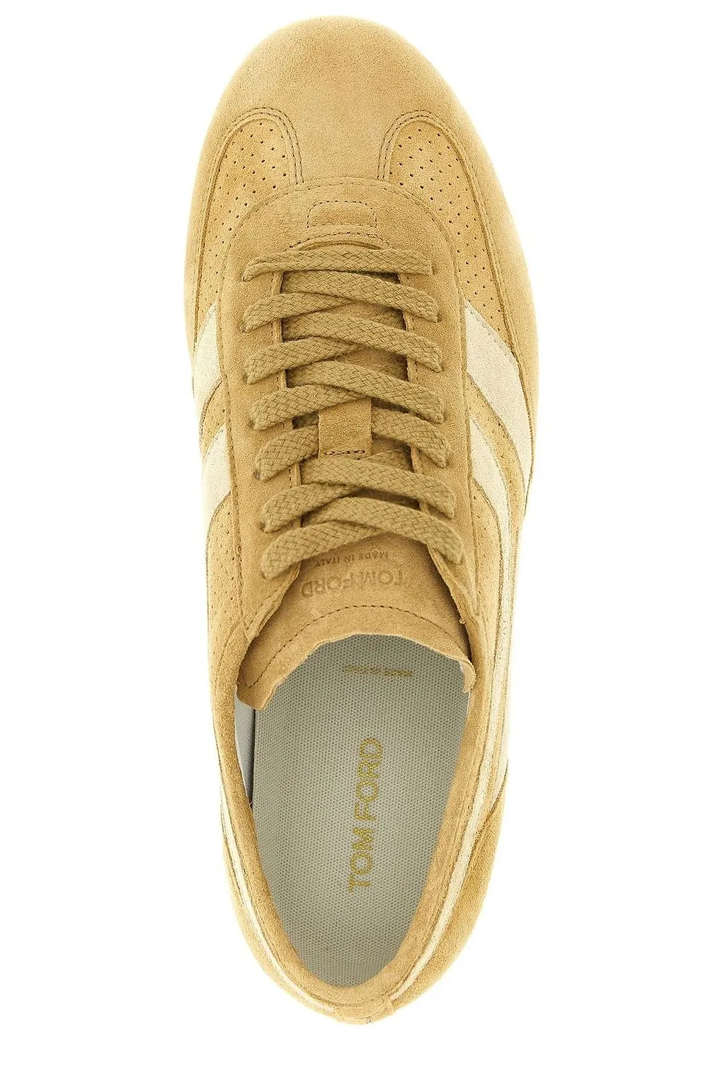 Tom Ford Perforated Stripe Low-Top Sneakers