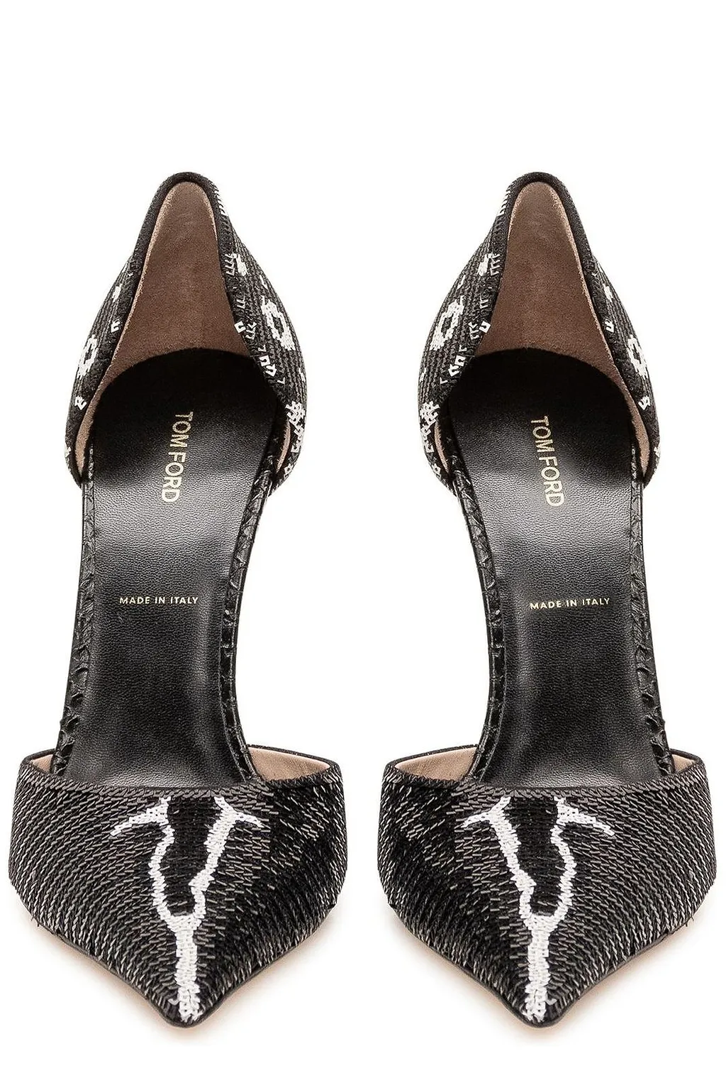 Tom Ford Sequined D-Orsay Heeled Pumps