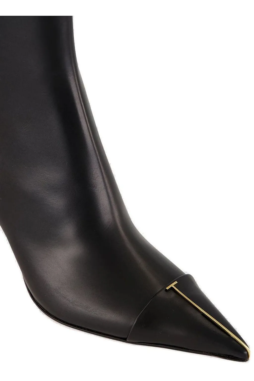 Tom Ford Polished Pointed-Toe Ankle Boots