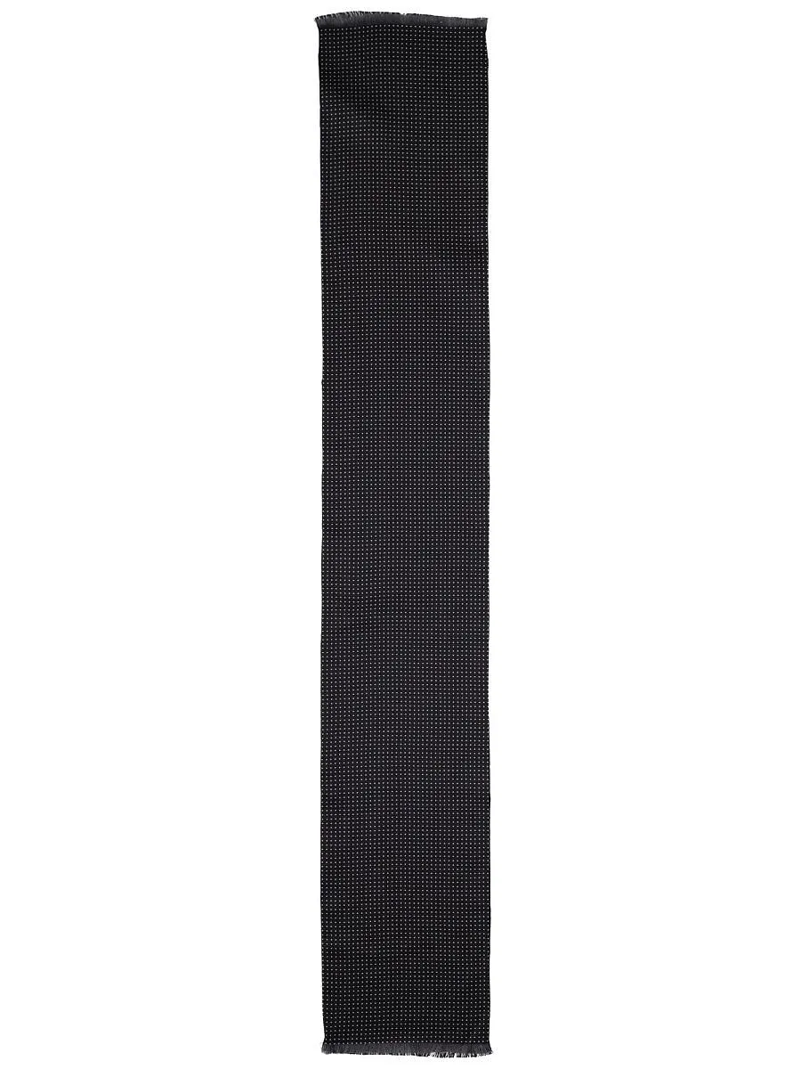 Tom Ford Polka Dot-Printed Fringed Scarf