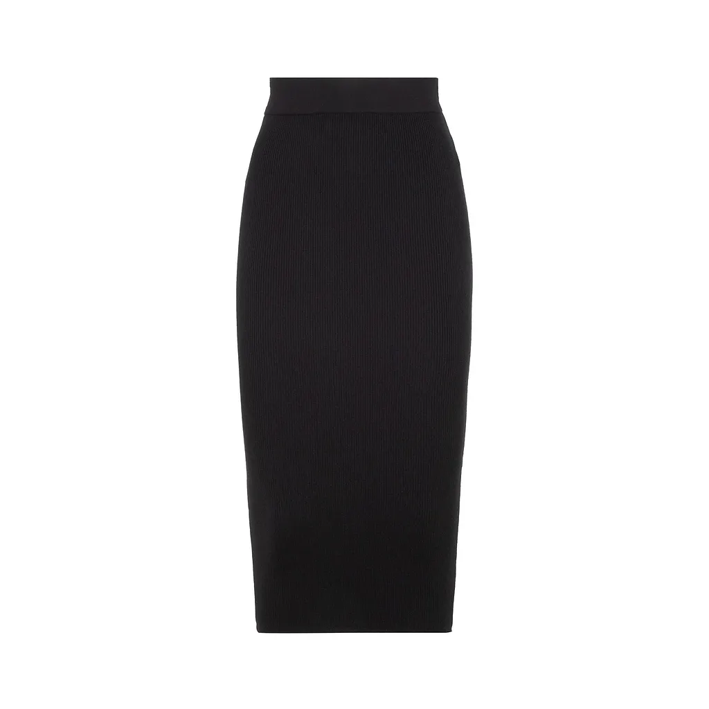 Tom Ford Ribbed-Knit Wrap Skirt