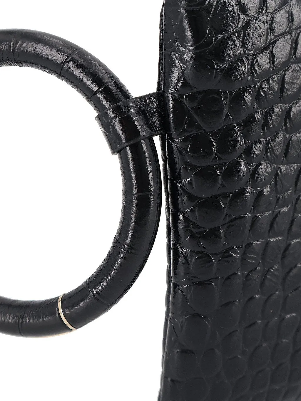 Tom Ford Ring-Handle Textured Wristlet Bag