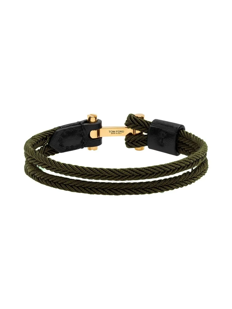 Tom Ford T Logo Plaque Bracelet