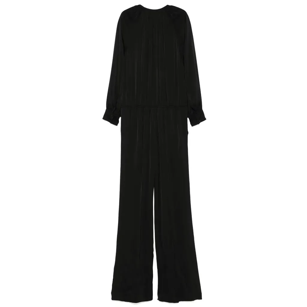 Tom Ford Tie-Neck Wide-Leg Jumpsuit