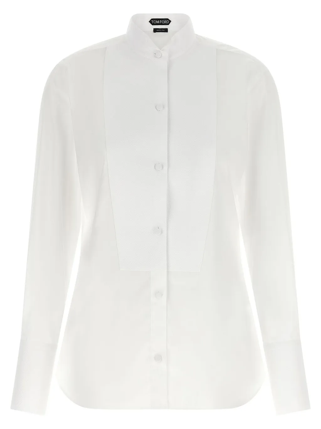 Tom Ford Textured Plastron Tuxedo Shirt