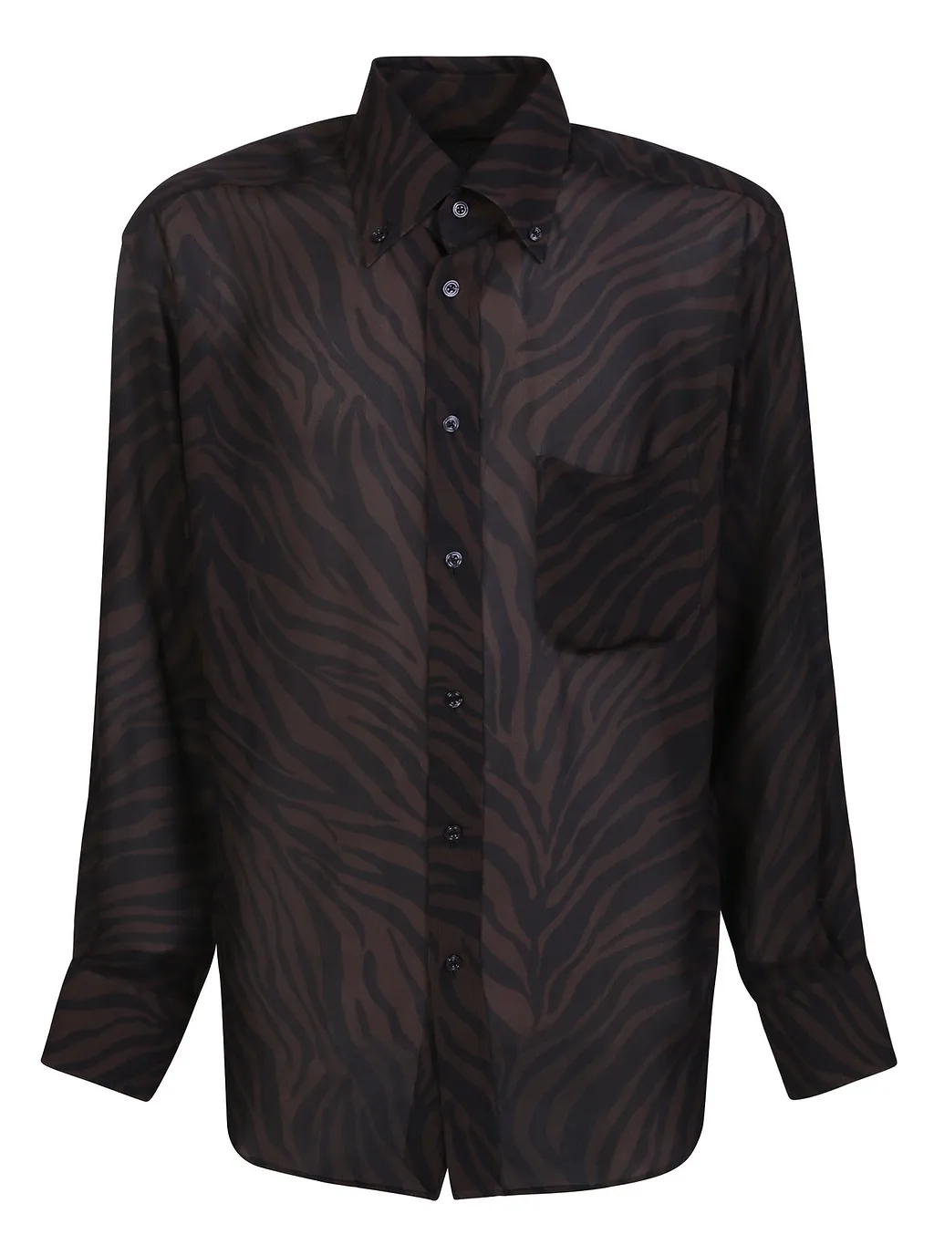 Tom Ford Zebra-Print Long-Sleeved Shirt