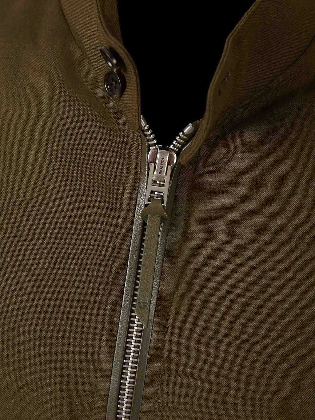 Tom Ford Zip-Front Stand Collar Jacket